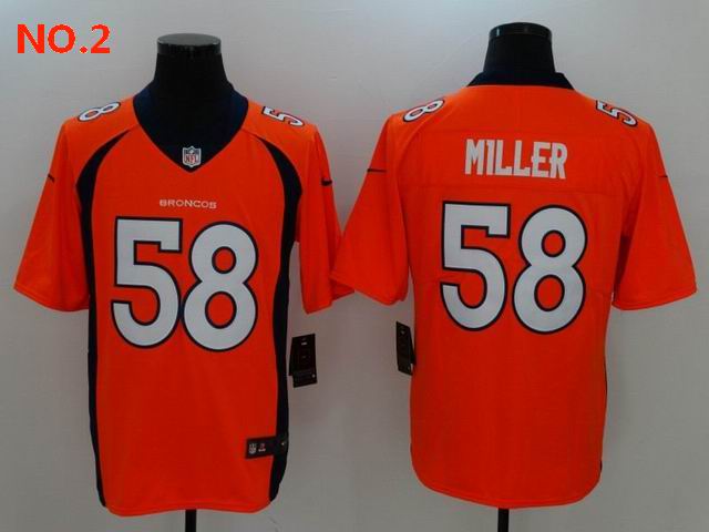 Men's Denver Broncos 58 Von Miller Jersey NO.2 ;